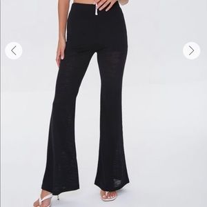 Forever 21 bell bottom knit leggings NWT